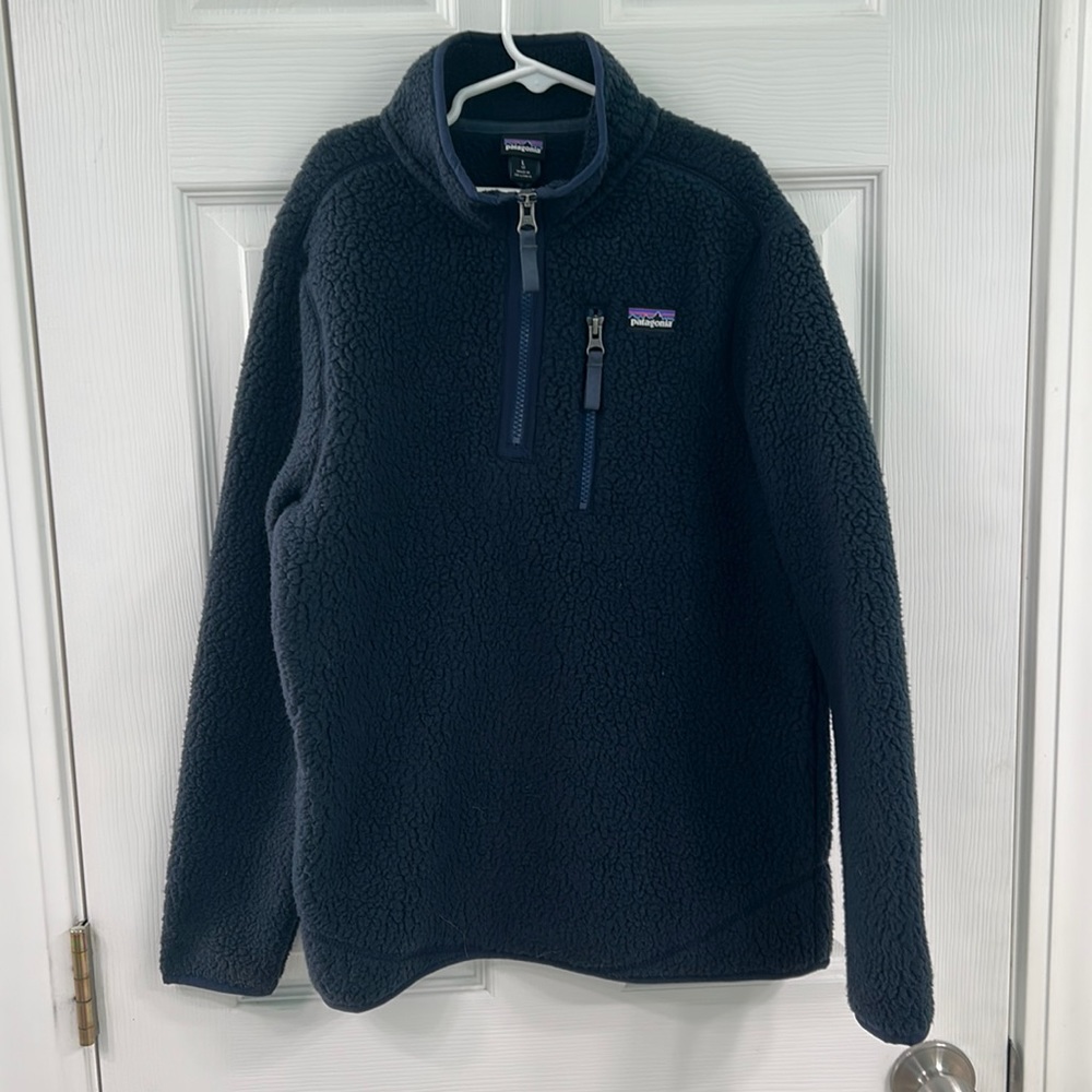 Patagonia Kids Retro Pile Fleece Pullover Size Large (12)